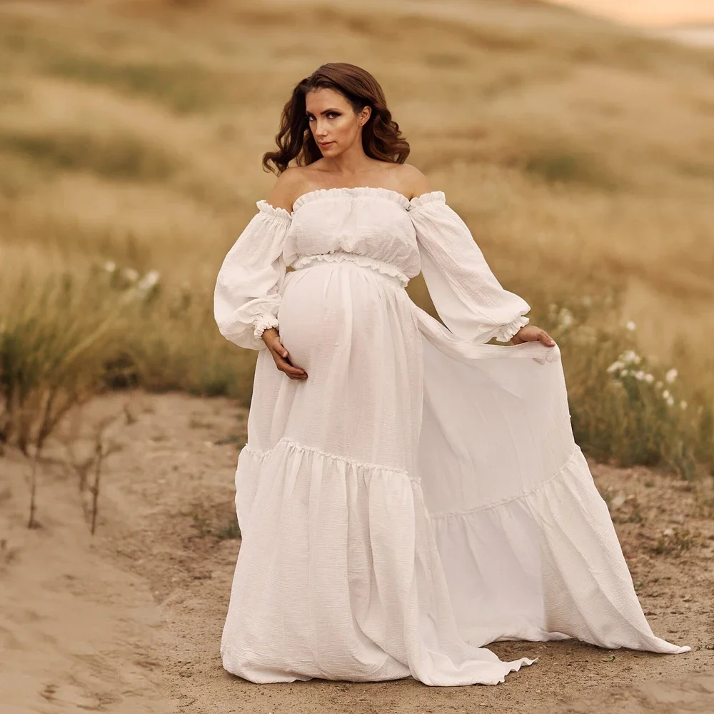 Sexy Off Shoulder Retro Matern - đánh giá và giá Maternity Wear