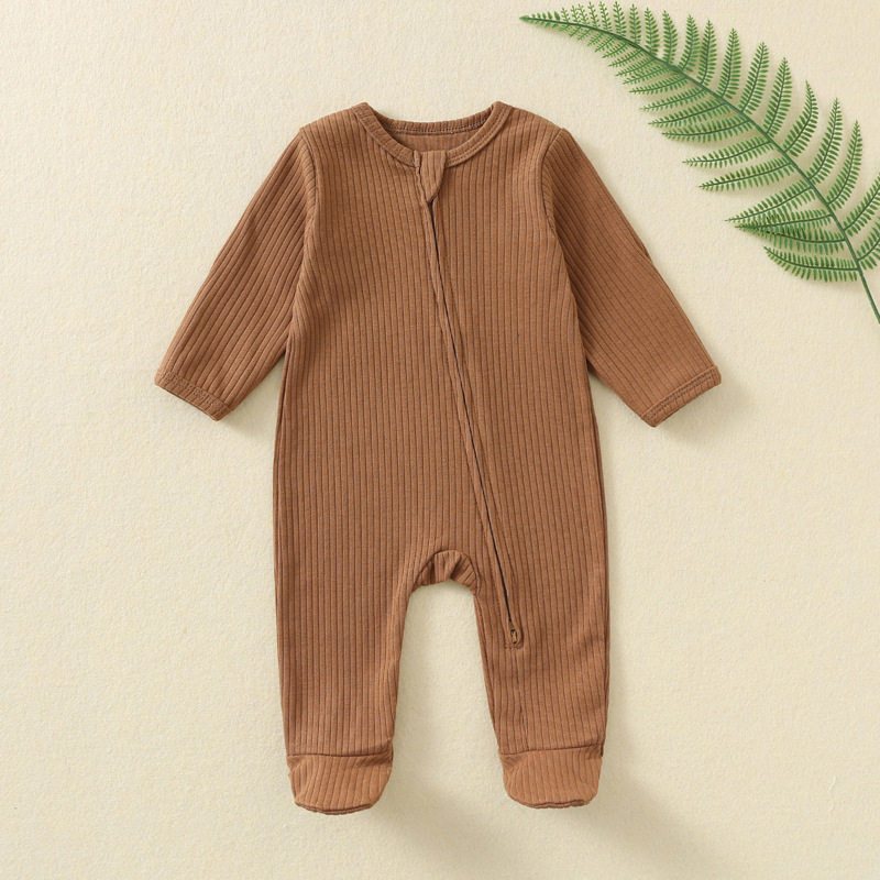 Baby Onesie Autumn and Winter  - đánh giá và giá Cotton Baby Onesies Zipper