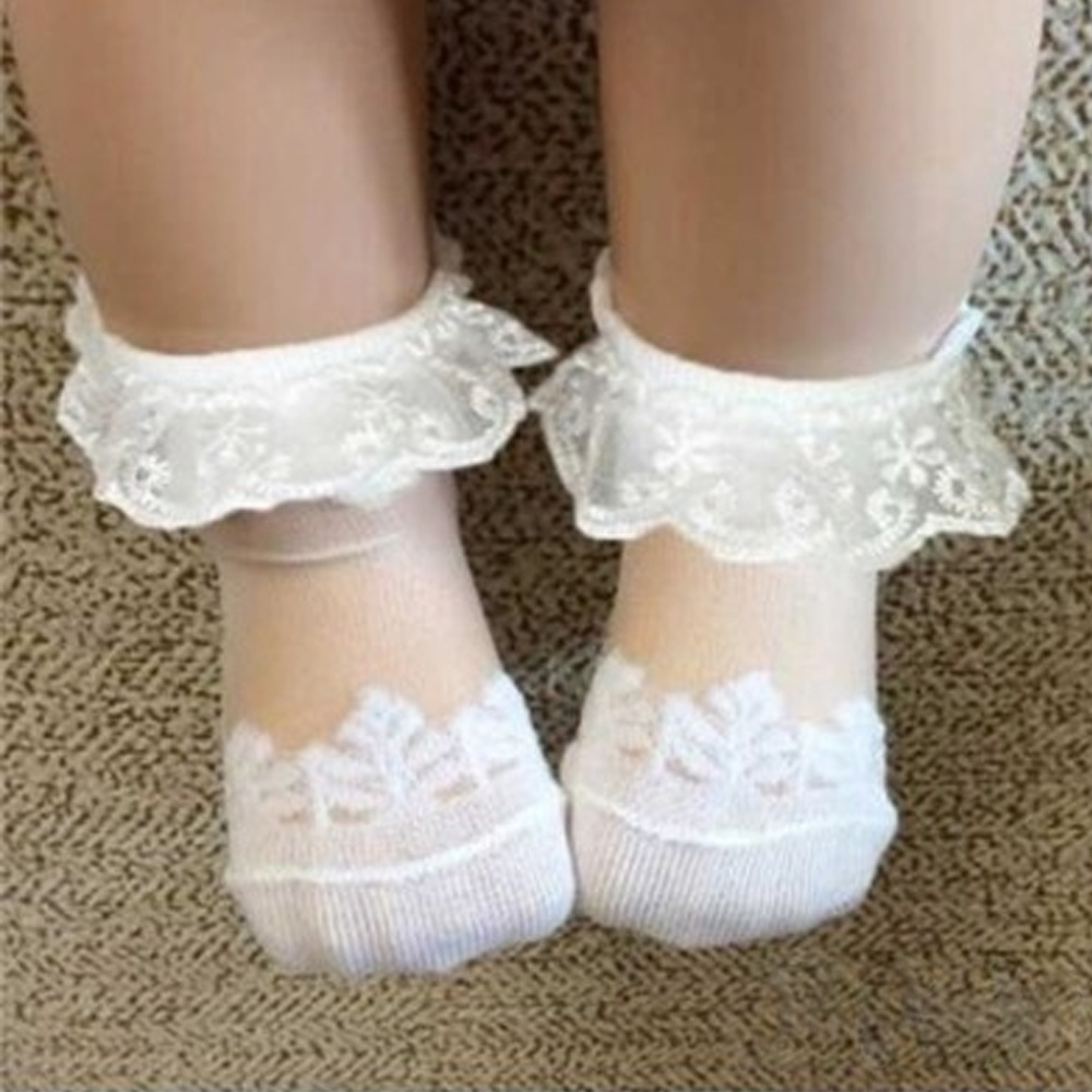 Cute Lace Floral Net Baby Sock - đánh giá và giá Unisex Baby Socks Non Slip