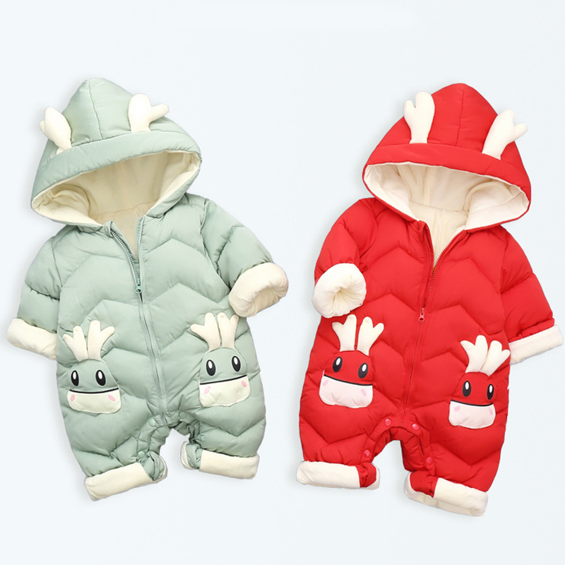 1-3Y Infant Thick Velvet Rompe - đánh giá và giá Cotton Baby Onesies Zipper