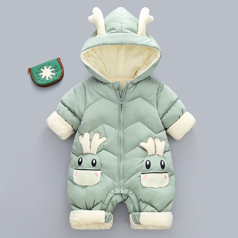 1-3Y Infant Thick Velvet Rompe - đánh giá và giá Cotton Baby Onesies Zipper