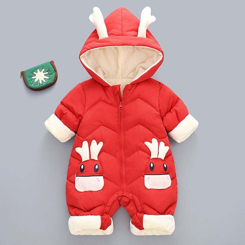1-3Y Infant Thick Velvet Rompe - đánh giá và giá Cotton Baby Onesies Zipper