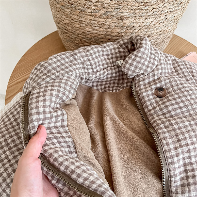 Kids Gingham Plaid Quilted Jac - đánh giá và giá Toddler Boy Winter Fleece Jacket