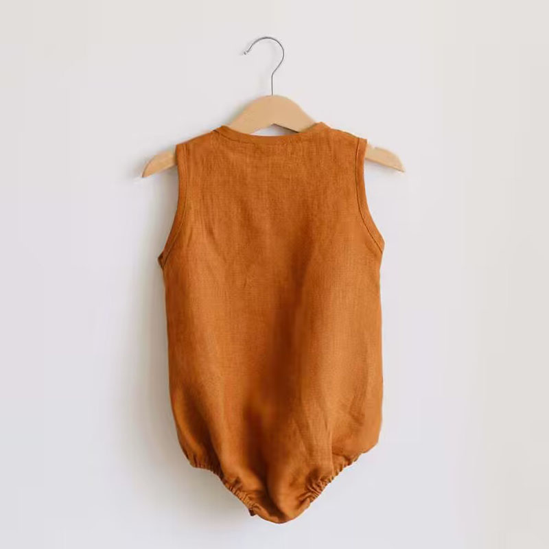 Newborn Baby Boys Linen Cotton - đánh giá và giá Baby Summer Linen Sleeveless Jumpsuit