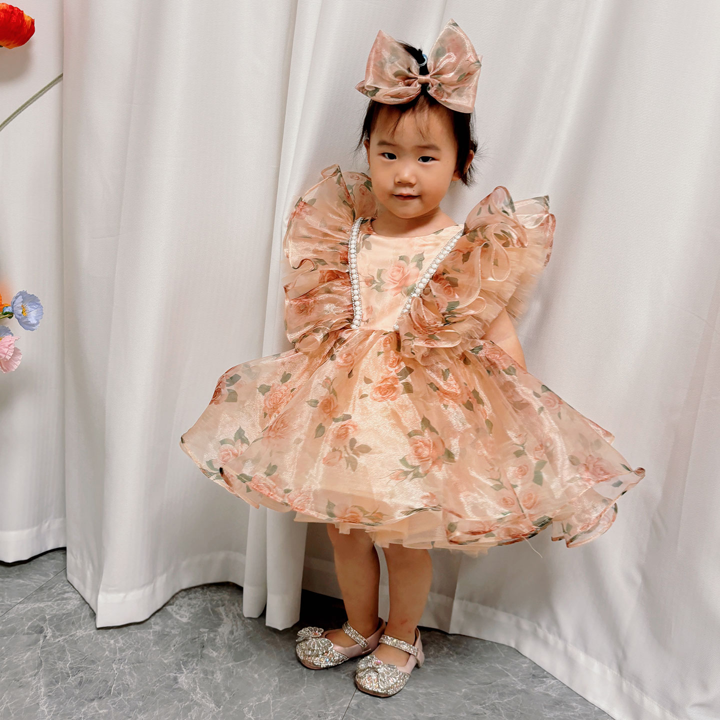 Dreamy Vow J225 Stunning Champ - đánh giá và giá Toddler Girl Tulle Party Dress