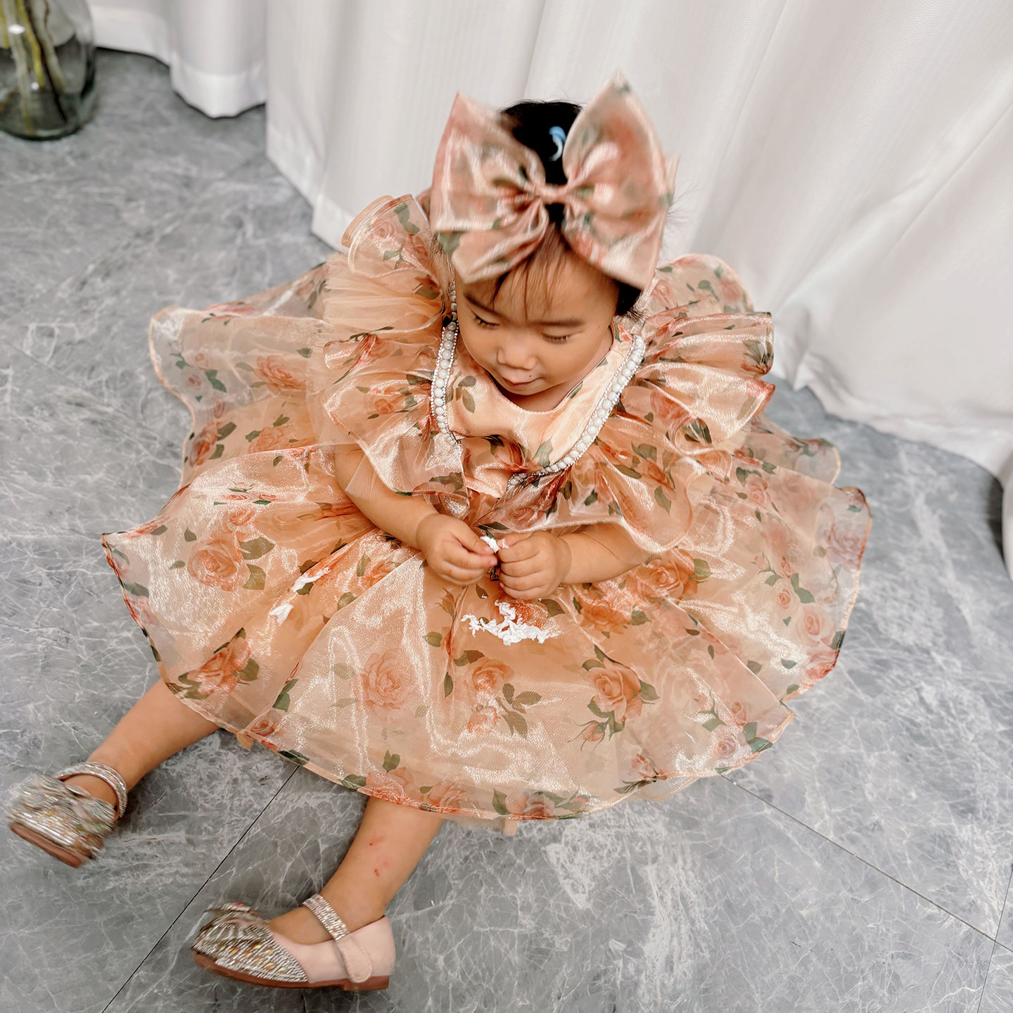 Dreamy Vow J225 Stunning Champ - đánh giá và giá Toddler Girl Tulle Party Dress