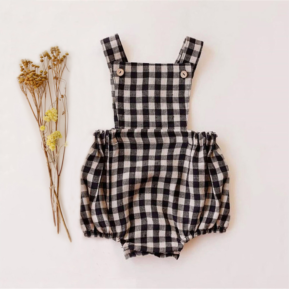Newborn Baby Boy Girl Romper F - đánh giá và giá Baby Summer Linen Sleeveless Jumpsuit