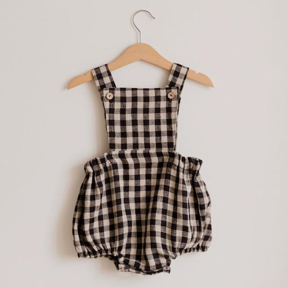 Newborn Baby Boy Girl Romper F - đánh giá và giá Baby Summer Linen Sleeveless Jumpsuit