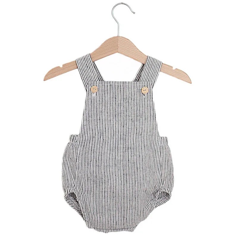 Newborn Baby Boy Girl Romper F - đánh giá và giá Baby Summer Linen Sleeveless Jumpsuit