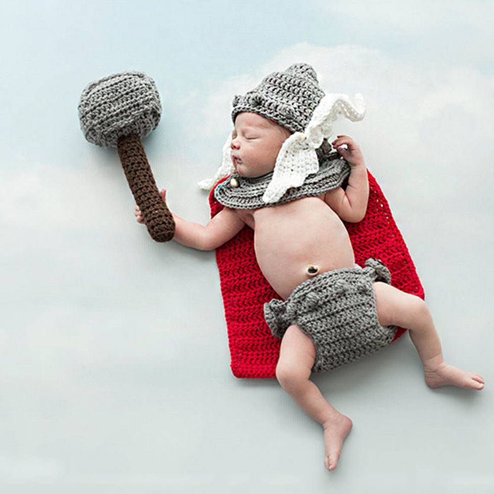 Newborn Photography Props Thor - đánh giá và giá Infant Photography Props Outfit